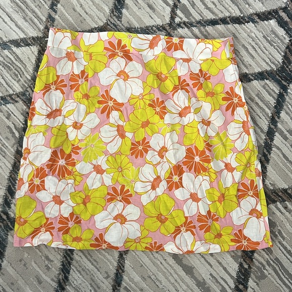 Sanctuary Everywhere Linen Blend Mini Skirt in Sunny Days, Size L New w/Tag - Picture 3 of 5